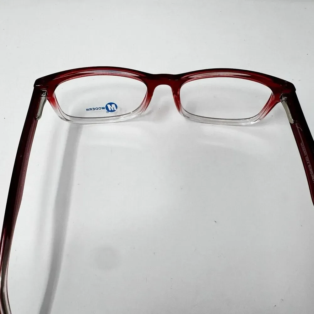 Modern Idea Burgundy Fade Eyeglass Frames 56-19-145 Demo Lenses